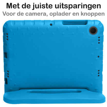 Samsung Galaxy Tab A8 Hoesje Kids Cover Bumper - Blauw