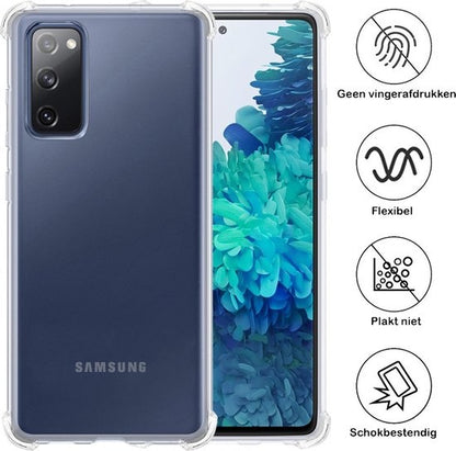 Samsung S20 FE Hoesje Shockproof Backcover Siliconen - Transparant