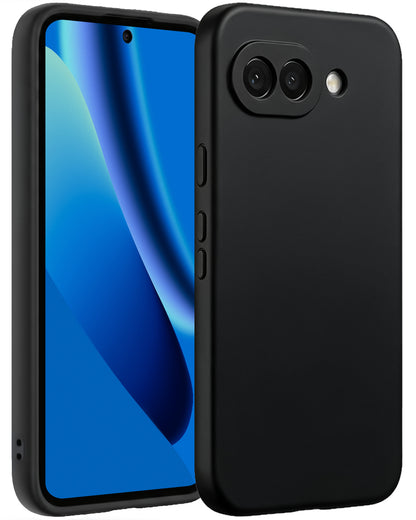 Google Pixel 10a Hoesje Siliconen Backcover Lichtgewicht - Zwart