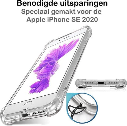 iPhone SE 2020 Hoesje Shockproof Backcover Siliconen - Transparant
