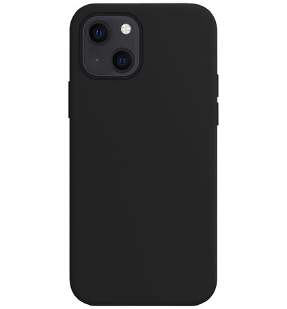 iPhone 14 Hoesje Siliconen Backcover Lichtgewicht - Zwart