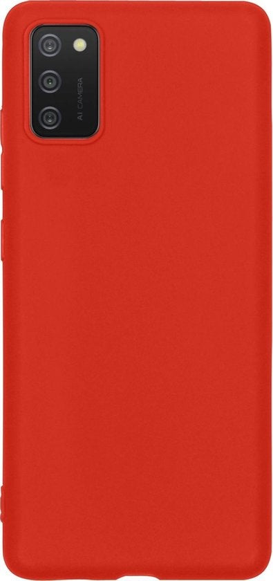 Samsung A02s Hoesje Siliconen Backcover Lichtgewicht - Rood