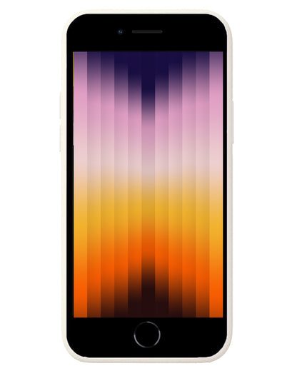 iPhone SE 2022 Hoesje Siliconen Backcover Lichtgewicht - Wit