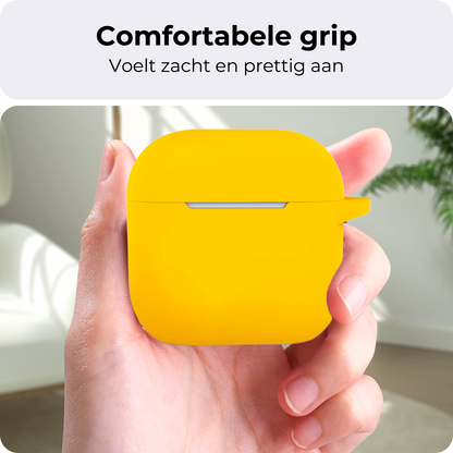 AirPods 4 Hoesje Siliconen Krasbestendig - Geel