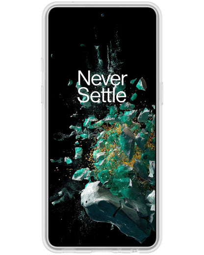 OnePlus 10T Hoesje Siliconen Backcover Lichtgewicht - Transparant