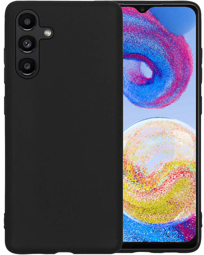 Samsung A04s Hoesje Siliconen Backcover Lichtgewicht - Zwart