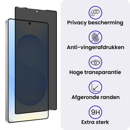 Samsung S25 Ultra Screenprotector Gehard Glas - Privacy