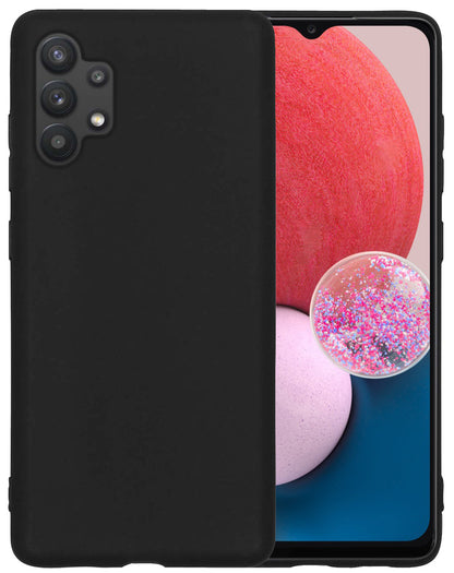 Samsung A13 4G Hoesje Siliconen Backcover Lichtgewicht - Zwart