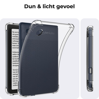 Kobo Clara BW Hoesje Siliconen Backcover Lichtgewicht - Transparant