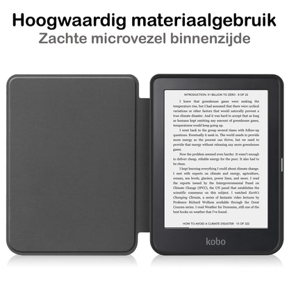 Kobo Clara 2E Bookcase Hoes Shockabsorberend - Bloesem