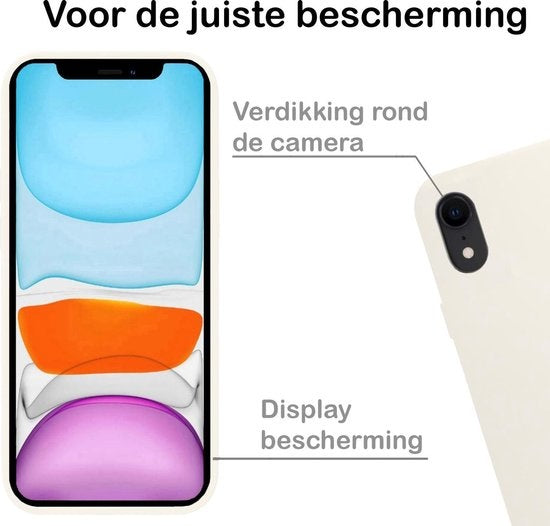 iPhone XR Hoesje Siliconen - Wit