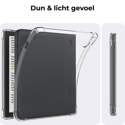 Kobo Libra Colour Hoesje Siliconen Backcover Lichtgewicht - Transparant