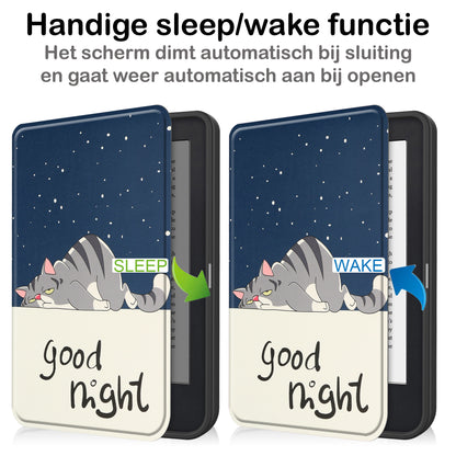 Kobo Clara 2E Bookcase Hoes Shockabsorberend - Kat