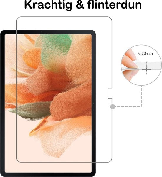 Samsung Galaxy Tab S7 FE Screenprotector Tempered Glass