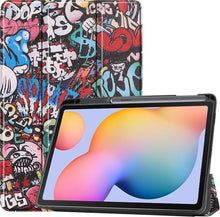 Samsung Galaxy Tab S6 Lite Trifold Bookcase Hoes met Penhouder voor S Pen - Graffity