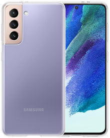 Samsung S21 FE Hoesje Siliconen Backcover Lichtgewicht - Transparant