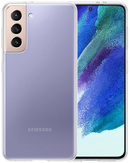 Samsung S21 FE Hoesje Siliconen Backcover Lichtgewicht - Transparant