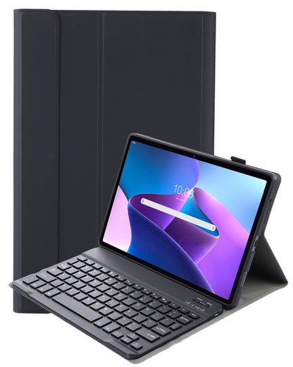 Lenovo Tab M10 Plus 3rd Gen Toetsenbord Hoes met Uitneembaar toetsenbord - Zwart
