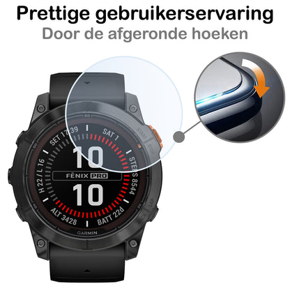 Garmin Fenix 7X Pro Screenprotector Tempered Glass