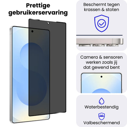 Samsung S25 Ultra Screenprotector Gehard Glas - Privacy
