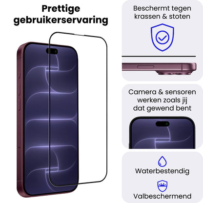 iPhone 18 Pro Screenprotector Gehard Glas - Full Screen