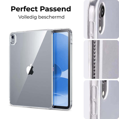 iPad 2022 / 2025 (A16 ) Hoesje Siliconen Backcover Lichtgewicht - Transparant
