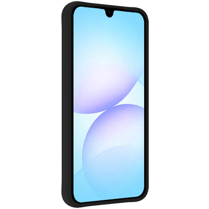 Samsung A07 Hoesje Siliconen Backcover Lichtgewicht - Zwart