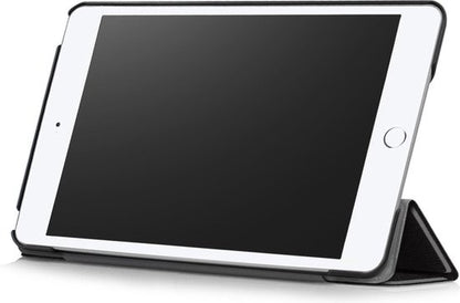 iPad Mini 5 Trifold Bookcase Hoes - Zwart