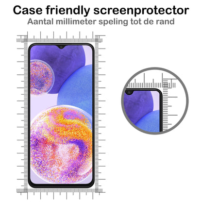 Samsung A23 Screenprotector Full Cover Tempered Glass