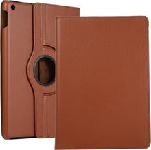 iPad 10.2 2020 Trifold Bookcase Hoes 360 Graden Draaibaar - Bruin