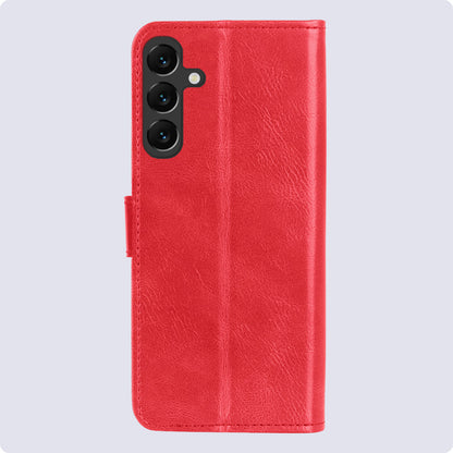 Samsung A35 Hoesje Bookcase Cover met Kaarthouder - Rood