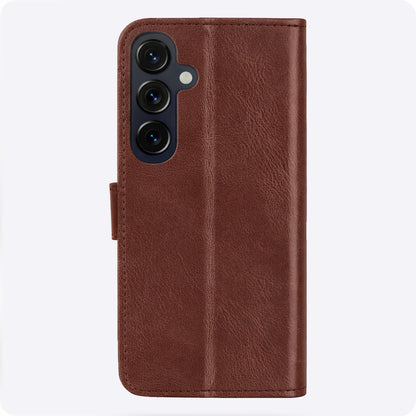 Samsung S26 Hoesje Bookcase Cover met Kaarthouder - Bruin