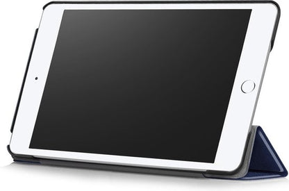 iPad Mini 5 Trifold Bookcase Hoes - Donkerblauw