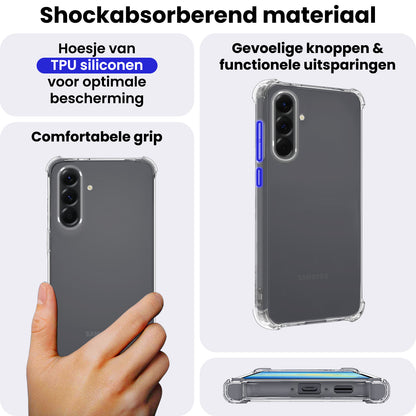 Samsung A26 Hoesje Shockproof Backcover Siliconen - Transparant