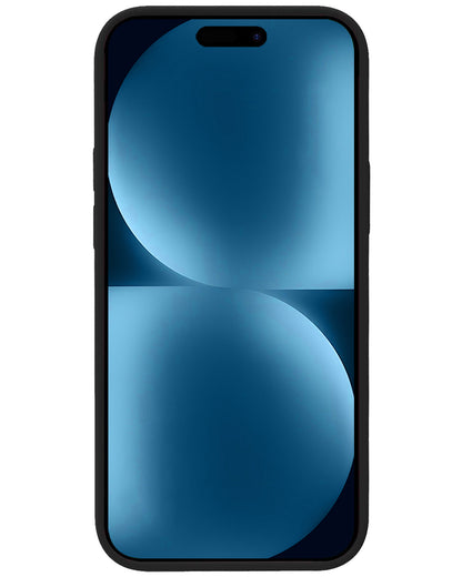 iPhone 15 Pro Max Hoesje Siliconen Backcover Lichtgewicht - Zwart