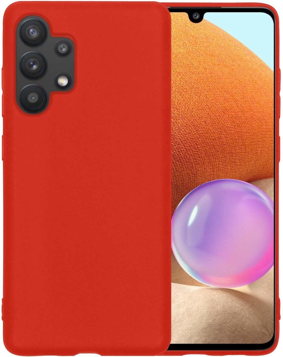 Samsung A32 5G Hoesje Siliconen - Rood