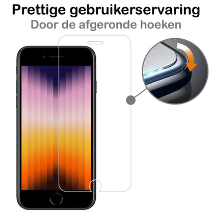 iPhone SE 2022 Screenprotector Gehard Glas - Anti-kras