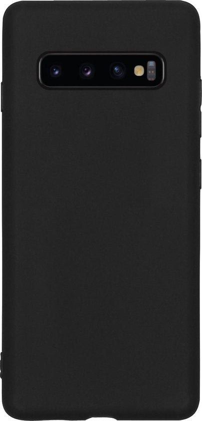 Samsung S10 Hoesje Siliconen Backcover Lichtgewicht - Zwart