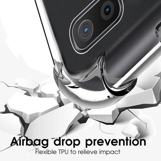 Samsung A20 Hoesje Shock Proof Siliconen - Transparant