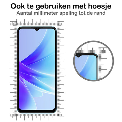 OPPO A57 Screenprotector Gehard Glas - Full Screen