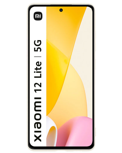 Xiaomi 12 Lite Hoesje Siliconen Backcover Lichtgewicht - Wit