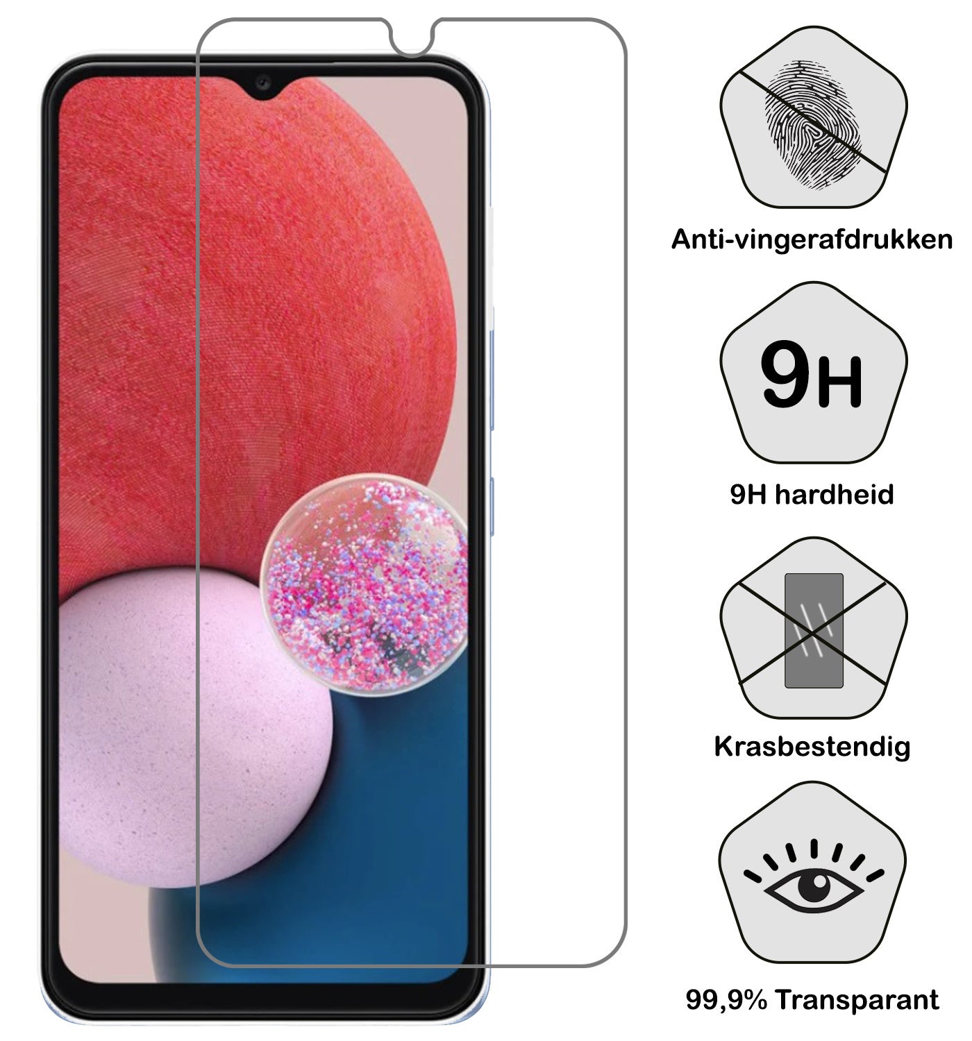 Samsung A13 5G Screenprotector Tempered Glass