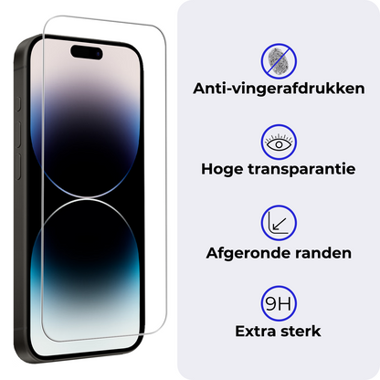 iPhone 14 Pro Screenprotector Gehard Glas met Installatieframe