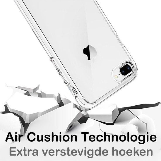 Hoes Geschikt voor iPhone 6 Plus Hoes Cover Case - Transparant