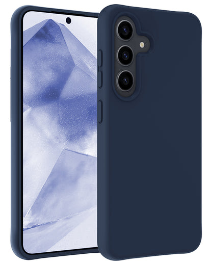 Samsung A55 Hoesje Siliconen - Donkerblauw