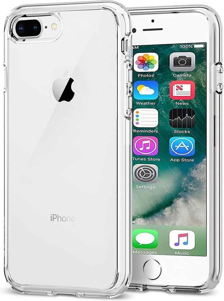 iPhone 8 Plus Hoesje Siliconen - Transparant