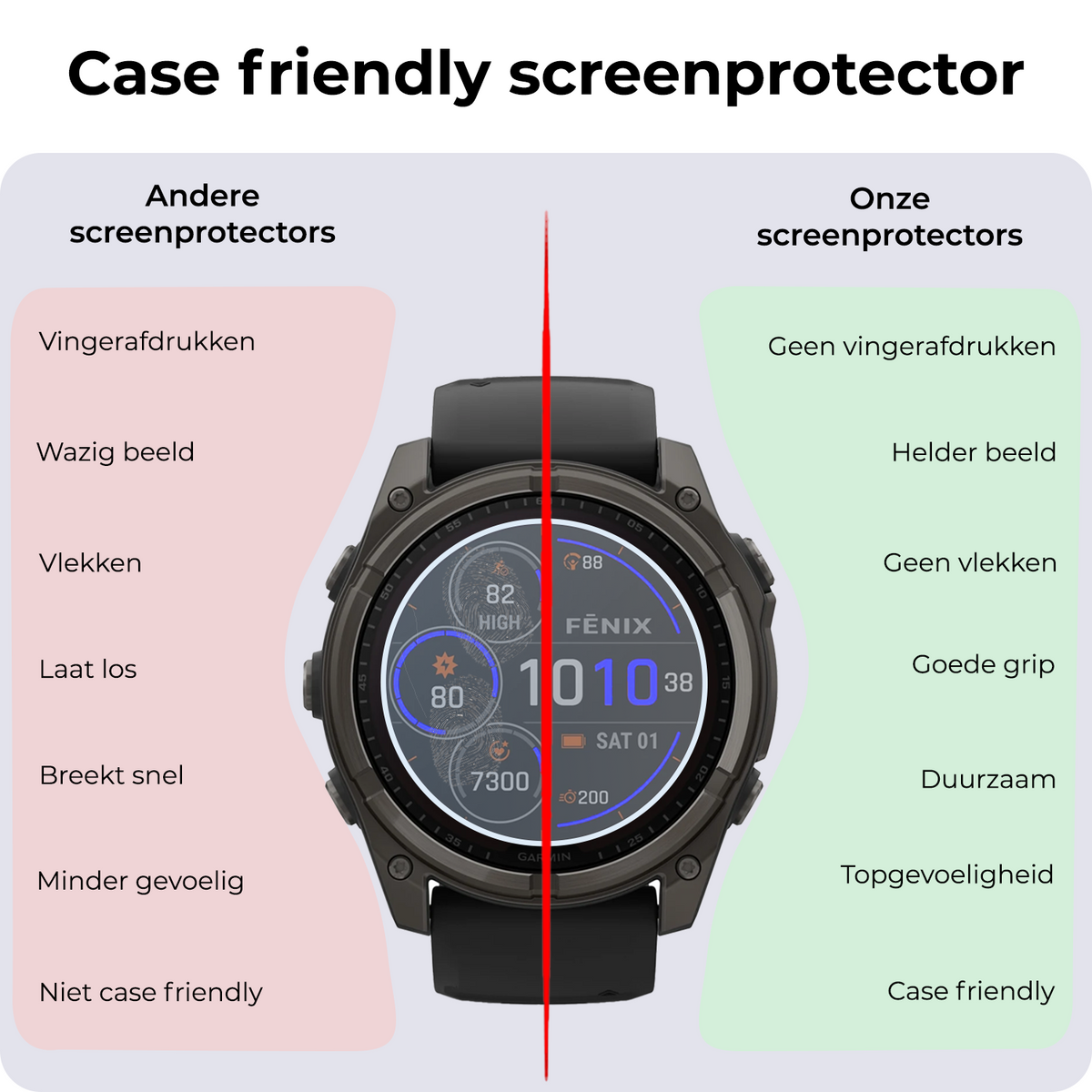BROTECT Schermbeschermer (6 Stuks) – HD-Clear, Anti-kras & Anti-vingerafdruk, Compatibel Met Garmin Fenix 8 Solar (47 Mm) – Made In Germany