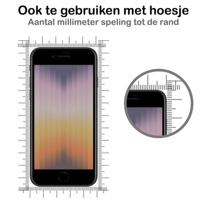iPhone SE 2022 Screenprotector Gehard Glas - Privacy