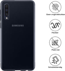 Samsung Galaxy A50 Hoesje Siliconen Backcover Lichtgewicht - Transparant