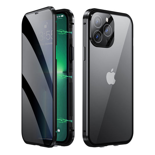 iPhone 11 Hoesje met Ingebouwde Screen Protector - Zwart